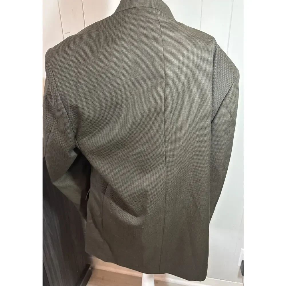 Dark Green Vintage Cellini Linea Mens Size 46L Blazer Sports Coat/pants V8